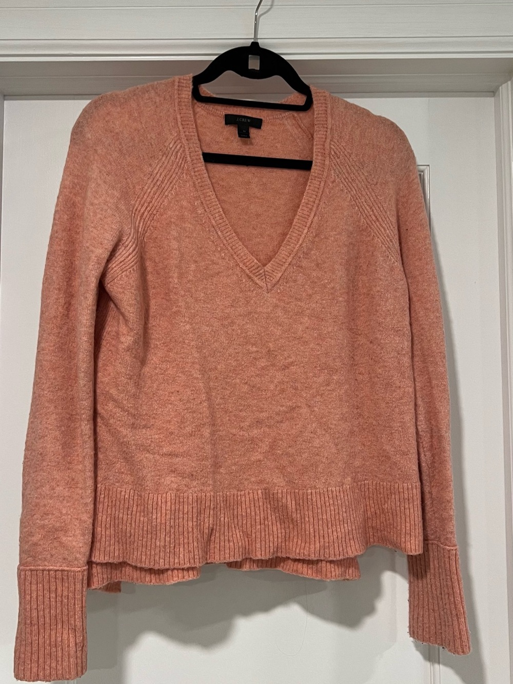 J. Crew Women's V-Neck Sweater in Rose
